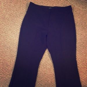 Black crop pants with decor balls on the leg